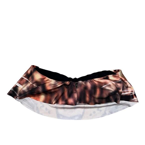 Wildfox Bikini bandeau bikini, tiger eyes graphic animal print, Small - Picture 4 of 5